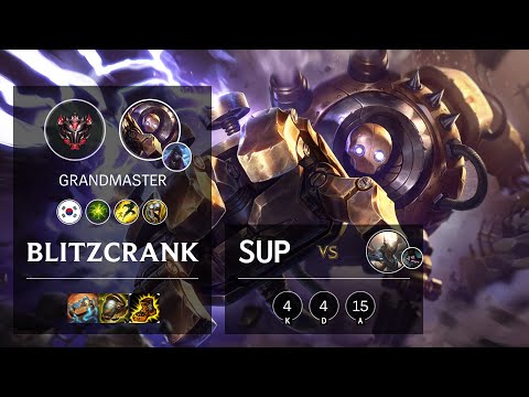 Blitzcrank Support vs Pantheon - KR Grandmaster Patch 10.15