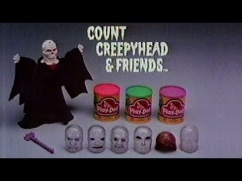 Play-Doh - Count Creepyhead & Friends Playset (Commercial, 1984) 💀