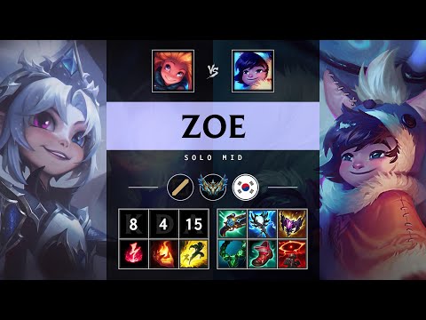 Zoe Mid vs Nunu & Willump: Killing spree - KR Challenger Patch 14.21