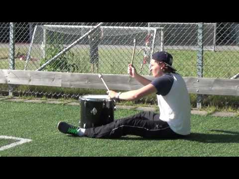 Elvin trummar på Eken Cup 20160620
