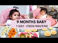 9 MONTHS BABY 1 DAY FOOD ROUTINE BREAKFAST LUNCH DINNER Babyfood