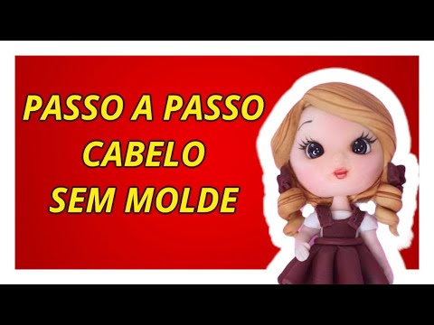 PASSO A PASSO - CABELO DE BISCUIT SEM MOLDE - DIY - Bia Cravol