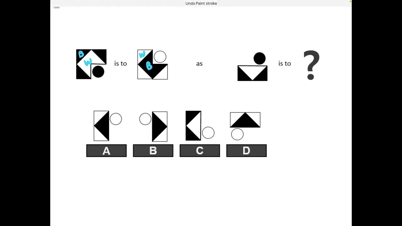 Visual Analogy Sample Problem Solution