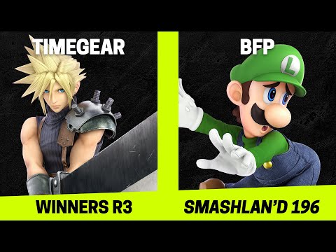 SmashLAN'd 196 Winners R3 - TimeGear (Cloud, Min Min) vs BFP (Luigi) - SSBU Tournament