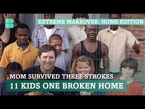 Firefighter Dad 11 Kids Overcrowded Crumbling Home | Extreme Makeover Home Edition USA