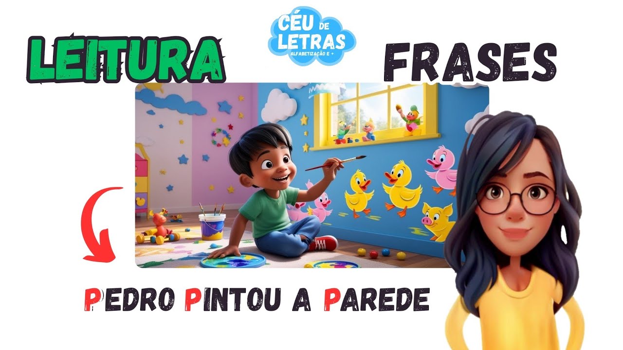 APRENDA LER E ESCREVER| AULA DE LEITURA DE FRASES G ao Z