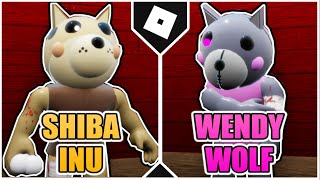 How to get WENDY WOLF and SHIBA INU BADGES + MORPHS in PIGGY RP : INFECTION! [ROBLOX]