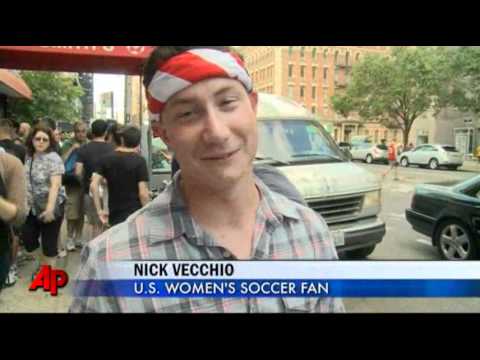 Raw Video: Japan's World Cup Win Stuns U.S. Fans