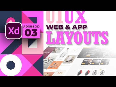 Web App Layouts | 03 | Adobe XD | Urdu Hindi