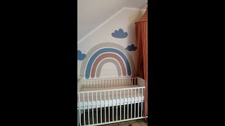 Rainbow wall sticker installation by www.mica-mica.com