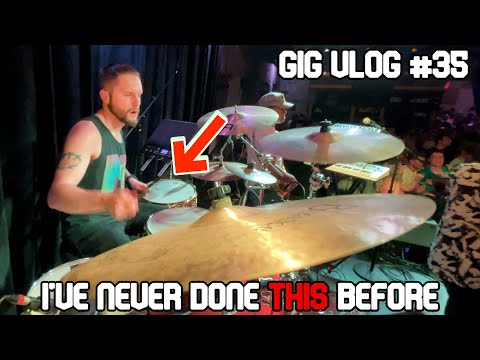 Guitarist Plays DRUMS On Stage || Gig Vlog #35
