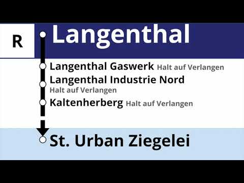 Asmobil Ansagen - Regionalzug Langenthal – Roggwil Dorf – St. Urban Ziegelei