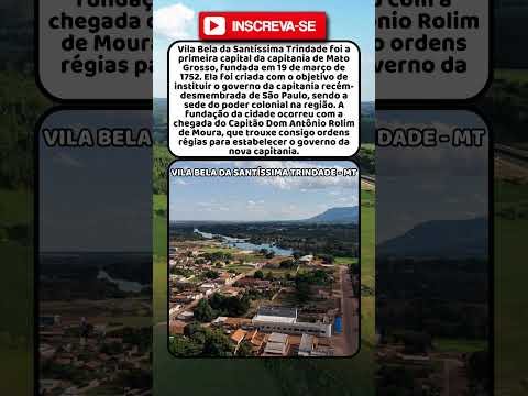 Você sabe qual foi a primeira capital de Mato Grosso?  #brasil
