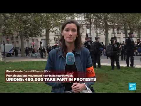 Student protesters tell police to join them in Paris demonstrations