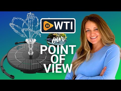 AISITIN 3.5W Solar Fountain Pump for Water Feature Outdoor DIY Solar Bird Bath Fountain with Multiple Nozzles - WTI product video review