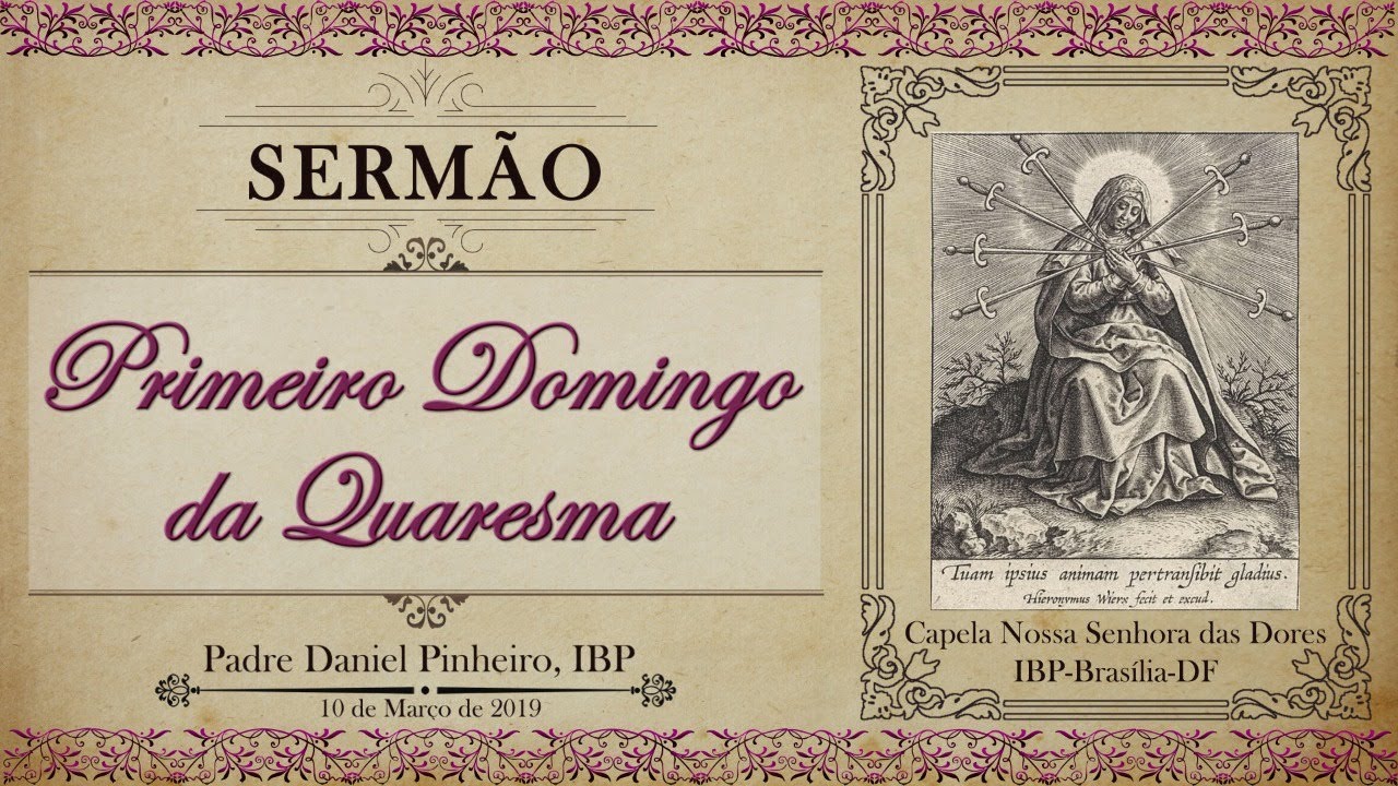 Armas do demônio para afastar a alma de Deus - Sermão