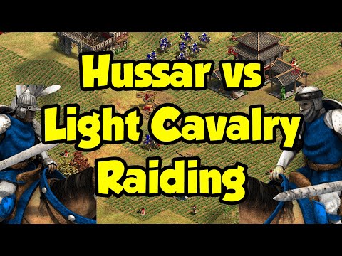 Hussar vs Light Cav raiding potential (AoE2)