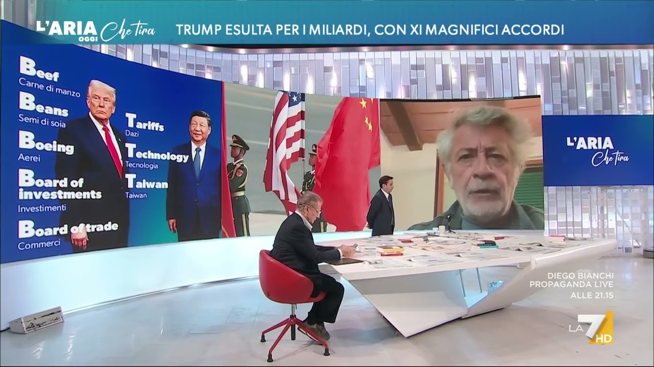 '3 T' cinesi e '5 B' americane, Alberto Negri: "Questi sono gli accordi che Trump definisce ...