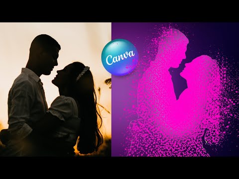 How to Transform photo into particles | Decay Effect | Canva Art Design Tutorial For Beginners