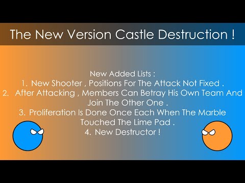 Castle Destruction II ~ Algodoo Marble Races