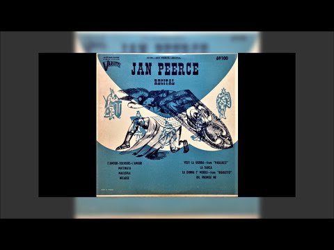 Jan Peerce Recital (Varsity Records 69100) 10" 33 1/3 RPM LP Vinyl Record Album