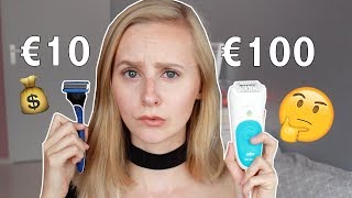 Scheermesje (€10) VS epilator (€100) | WAT WERKT BETER? | Lenette Hermsen