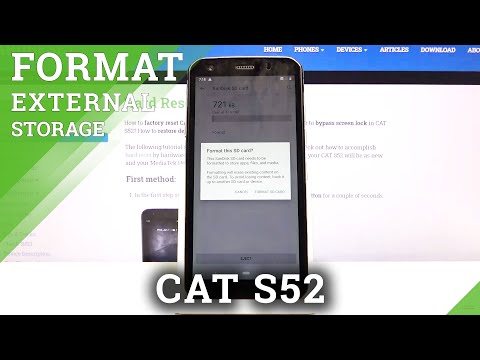 How to Format SD Card in CAT S52 – Erase External Data Storage