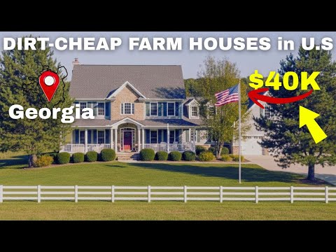 10 DIRT CHEAP GEORGIA Farmhouses with A LOT OF LAND YOU CAN BUY |  2026's Real estate Goldmines