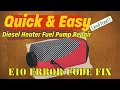 Fix your diesel heater fuel pump with this one simple trick! | Cheap Diesel Heater E10 Error