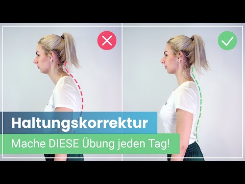 Haltungskorrektur ➡️ Mache DIESE Übung jeden Tag & verbessere Deine Körperhaltung!
