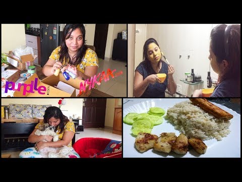 Nykaa Unboxing | Purplle Unboxing | We Are All Sick | Making Simple Delicious Dinner 🔥🔥🔥 Video