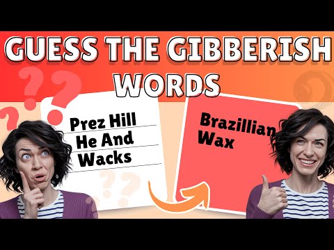 Guess the Gibberish Words | 40 Brain Teaser Challenges That Will Make You Laugh