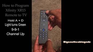 Program remote volume and power to Tv