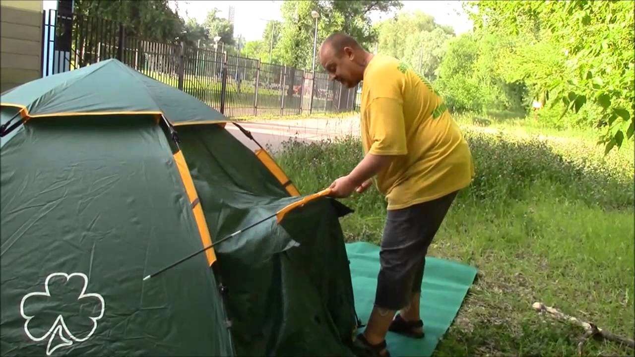Greenell Каслрей 4 палатка с автоматическим каркасом Зеленый