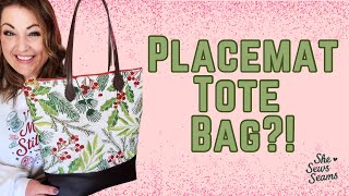 Turn Dollar Tree Placemats into a Boutique-Style Tote Bag | Easy Sewing Project