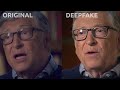 Deepfake Example Original Deepfake Close Shot Bill Gates