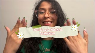 How I do my own Gelx nails at home Spring themed - Madison Reyes
