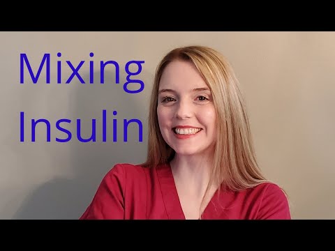MIXING INSULIN/ SKILL DEMO
