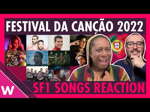 Festival da Canção 2022 Semi-Final 1 songs (REACTION) | Portugal Eurovision 2022