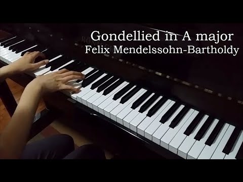Gondellied in A major U 136 (Mendelssohn)