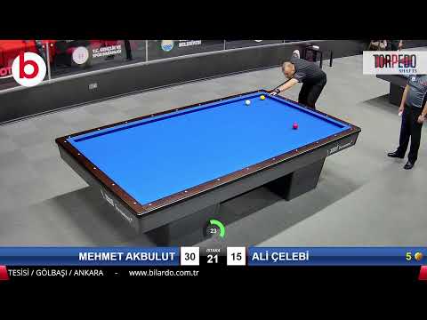 MEHMET AKBULUT & ALİ ÇELEBİ Bilardo Maçı - 2022 ERKEKLER 1.ETAP-6.TUR