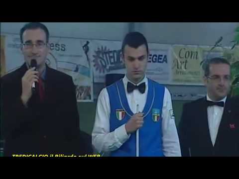 MACERI vs ZITO - FINALE 13°CAMPIONATO EUROPEO BILIARDO JUNIORES 2012 ALCAMO