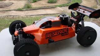 preview picture of video 'ECX Revenge Type N Nitro Buggy - first run on RC track in Trenton, Ontario.  Thunder Ridge RC.com'