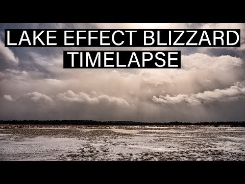 Lake Effect Blizzard Snow Timelapse - Watertown, New York