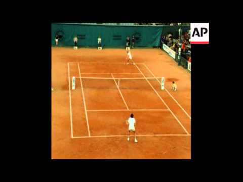 SYND 2-6-73 FRENCH OPEN TENNIS CHAMPIONSHIPS PANATTA V BORG