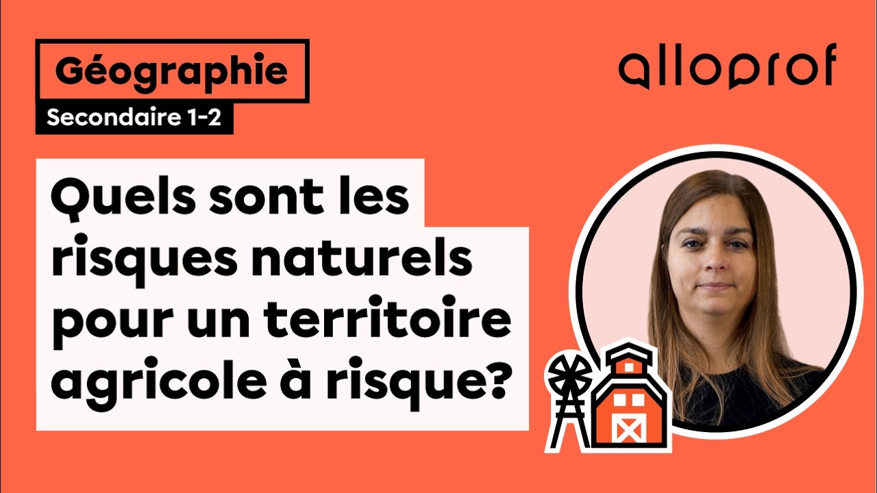 Quels sont les risques naturels pour un territoire agricole à risque?
