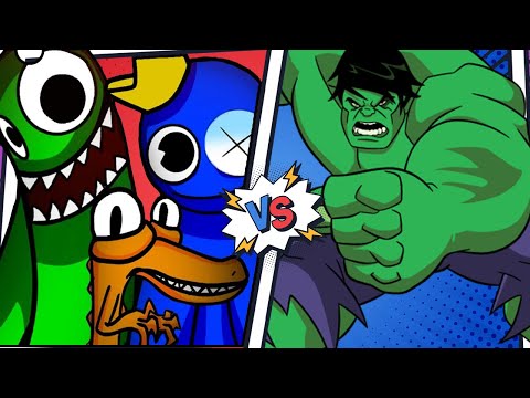 HULK VS RAINBOW FRIENDS | CARTOON BATTLE