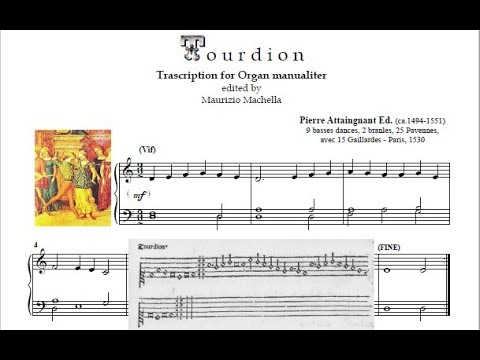 Anonymous (XVI s.): Tourdion / Organ man. transcription