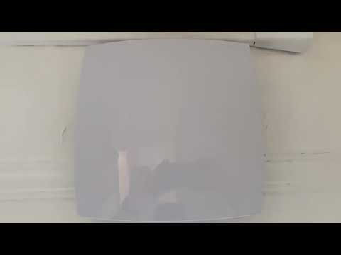 Zeyzer Exhaust Fan 110 CFM 1 0 Sones 5 9' Duct White Square Quiet Powerful Ceiling or Wall Mount Ven