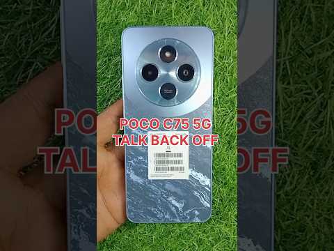 How To Off TalkBack From POCO C75 5G ⚡ How To Remove TalkBack From POCO 🔥🔥 #shorts #viral #talkback